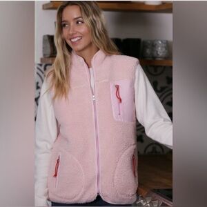 Wanna B Soft Pink Fleece Vest